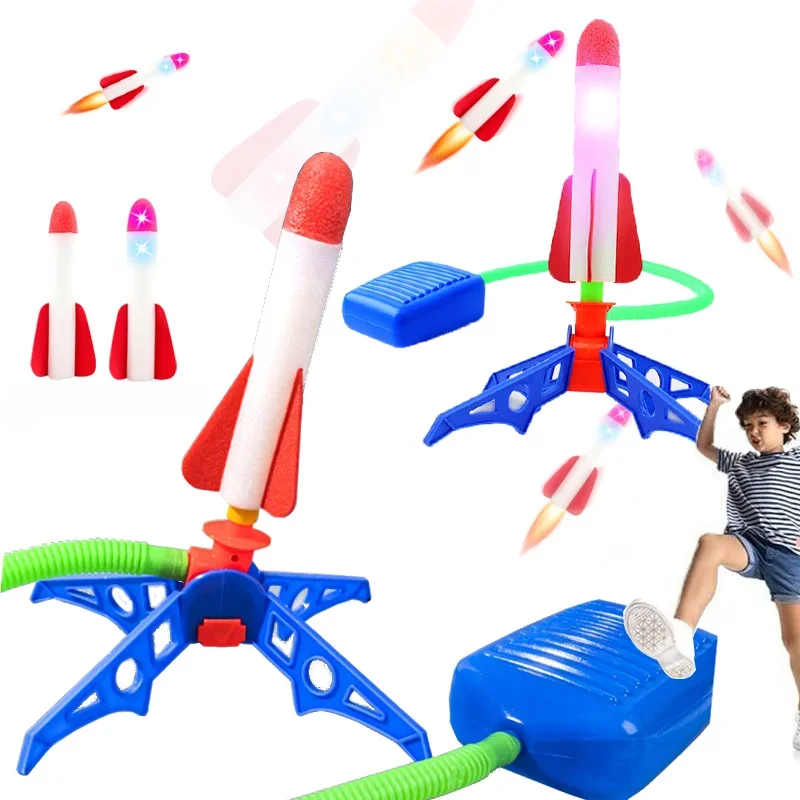 Kids Outdoor Yard Games - Kids Rocket Launcher Outdoor Stomp Soaring