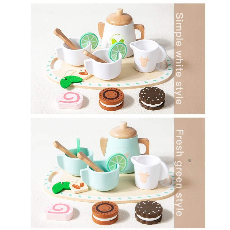 Kids Outdoor Mud Kitchen Accessories - Kids Wooden Educational Toys Pretend Play