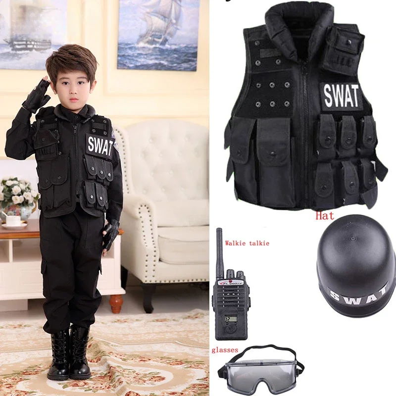 Kids Outdoor Vest - 2025 Halloween Children Hunting Military Tactical