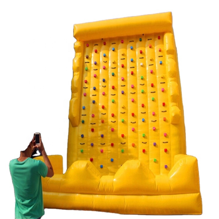 Kids Outdoor Play Equipment - Inflatable Rock Climbing Wall, PVC Material