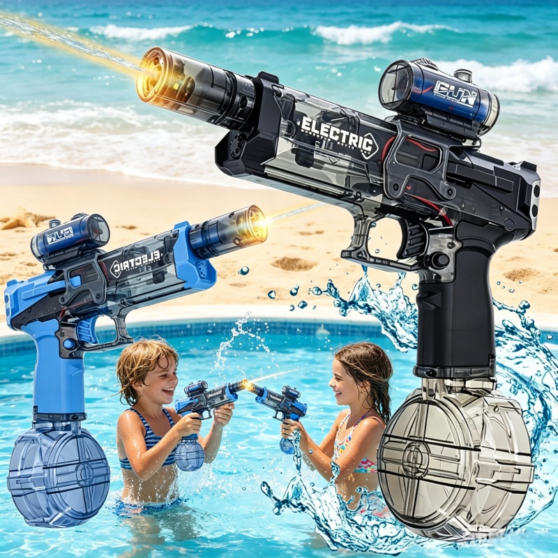 Kids Outdoor Yard Games - Children Continuous Fire Electric Water Guns