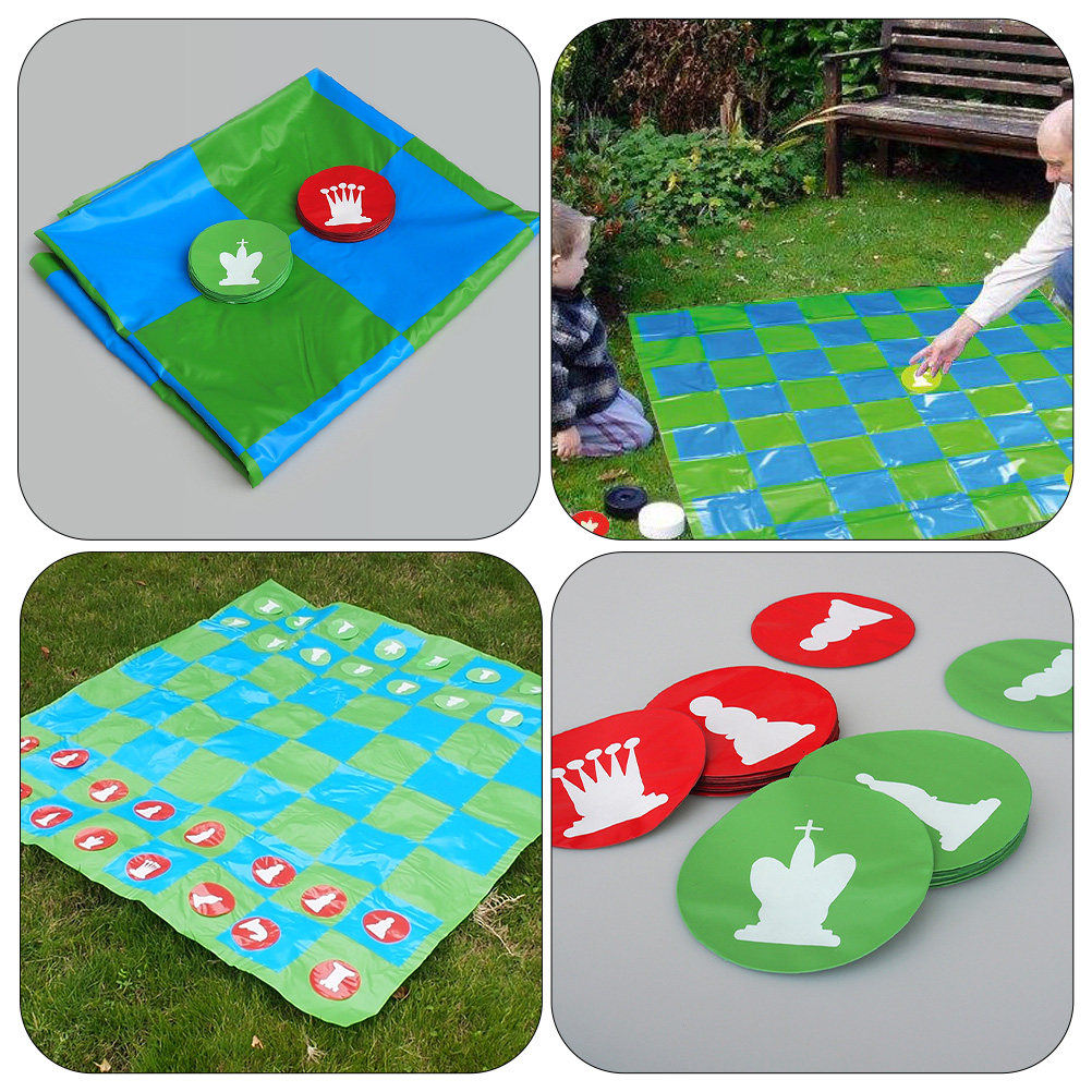 Kids Outdoor Learning Activities - 1Set Kids Chess Board Portable Folding