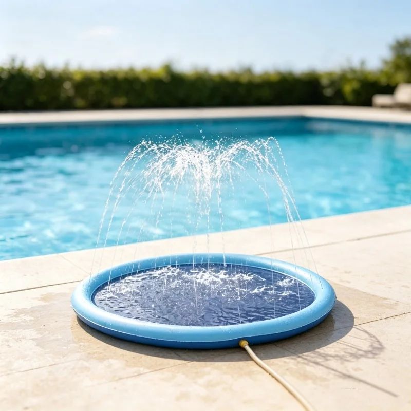 Sprinkler Splash Pad - Thickened Anti Slip Splash Pad Adjustable