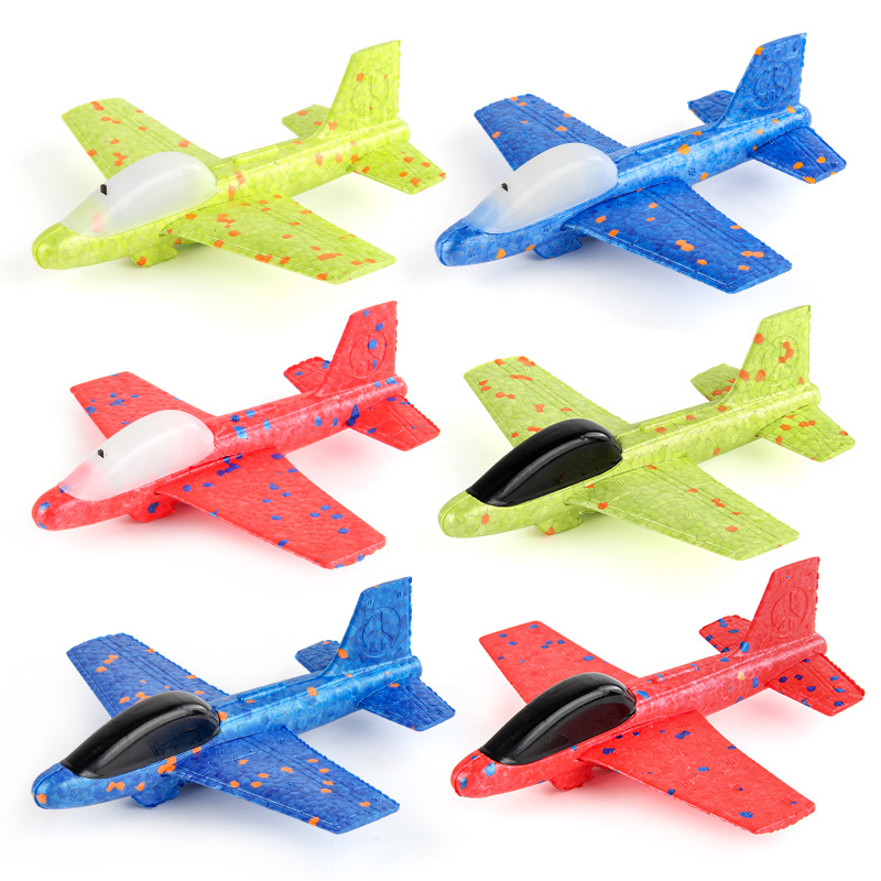 Kids Outdoor Play Equipment - Children Ejecting Foam Aircraft Toys Slingshot