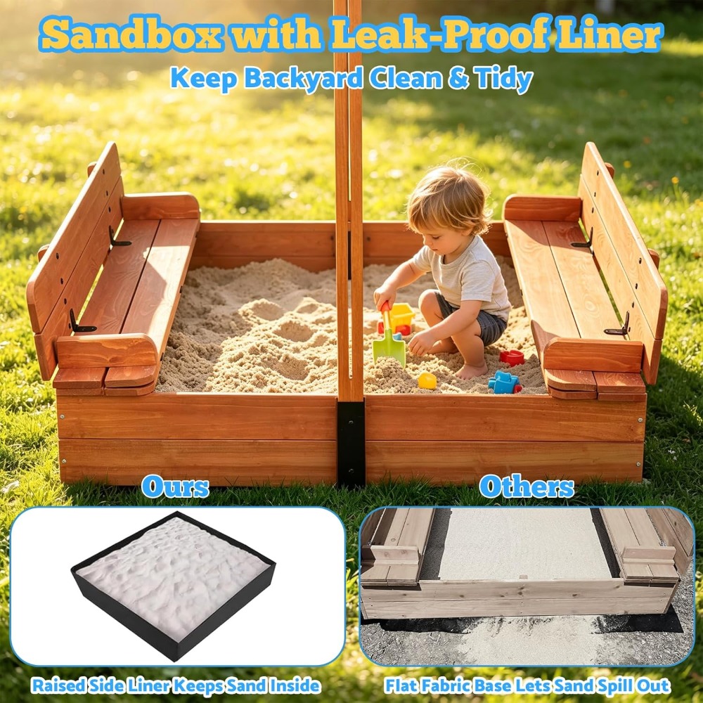 US Shipping Wooden Kids Sandbo - đánh giá và giá Kids Outdoor Bench