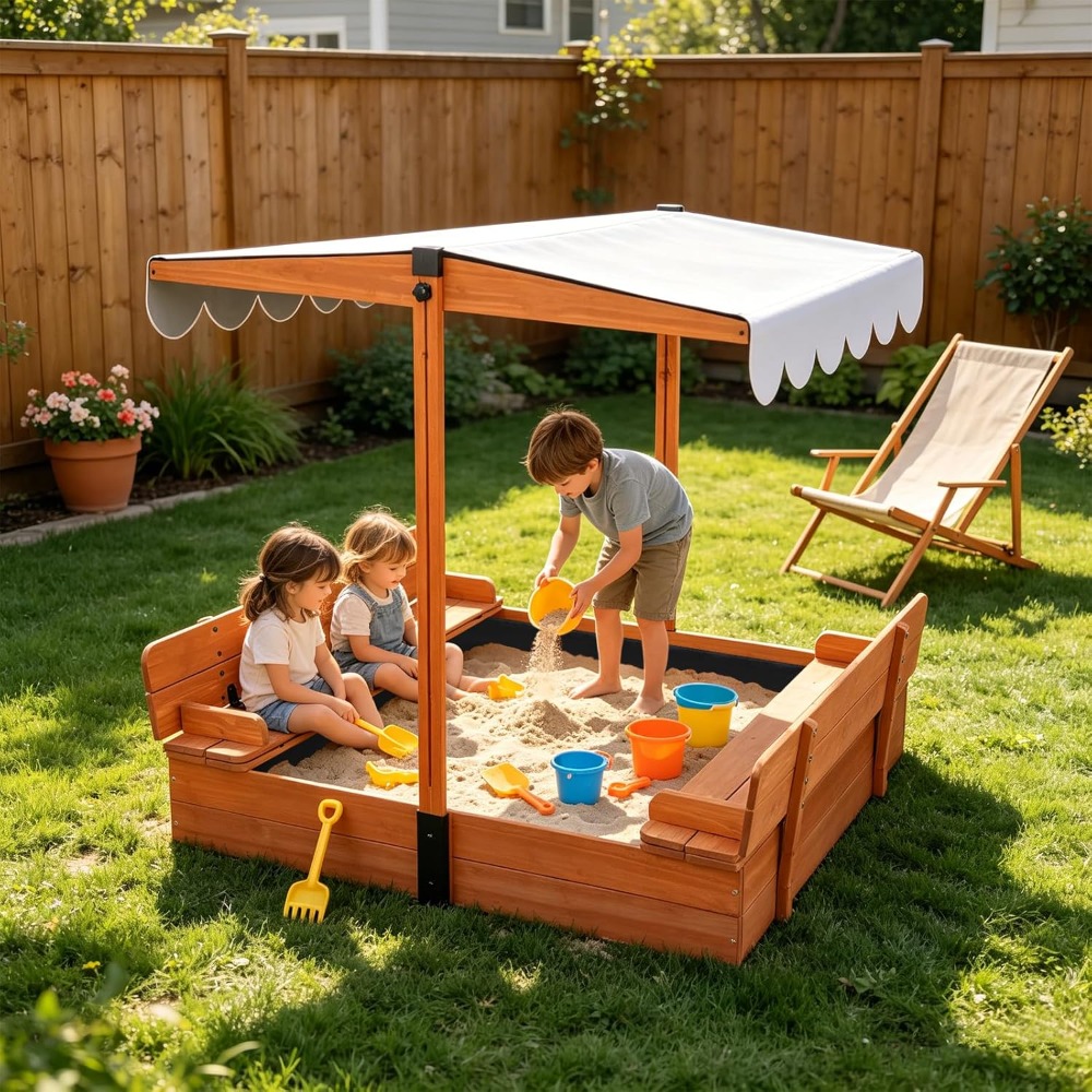 US Shipping Wooden Kids Sandbo - đánh giá và giá Kids Outdoor Bench