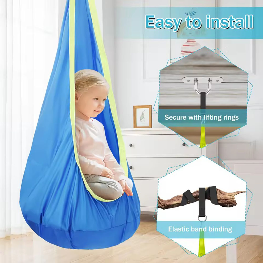 Kids Pod Swing Seat Nylon Hang - đánh giá và giá Kids Outdoor Bench