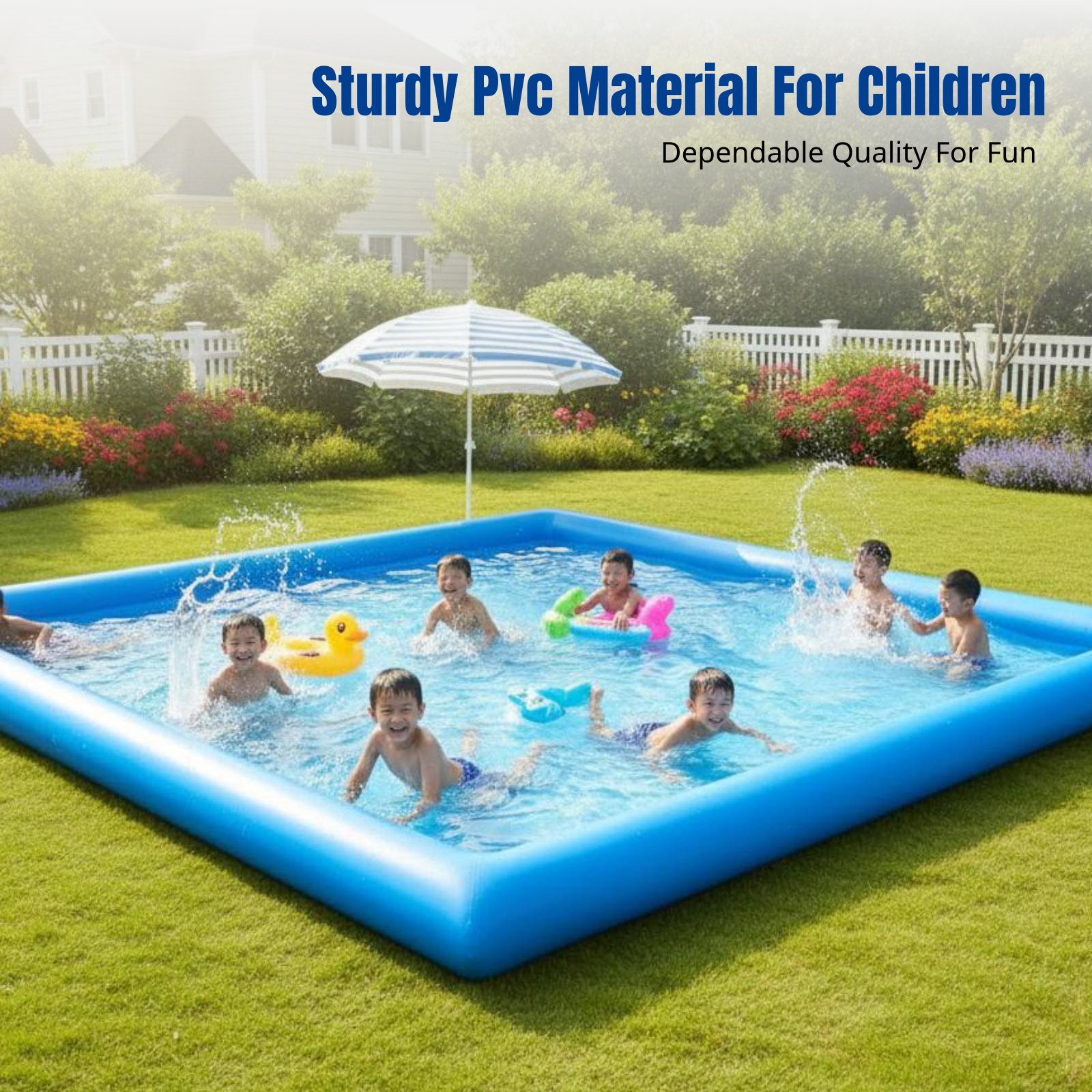 Heavy-Duty Inflatable Pool, Ki - đánh giá và giá Kids Outdoor Play Area