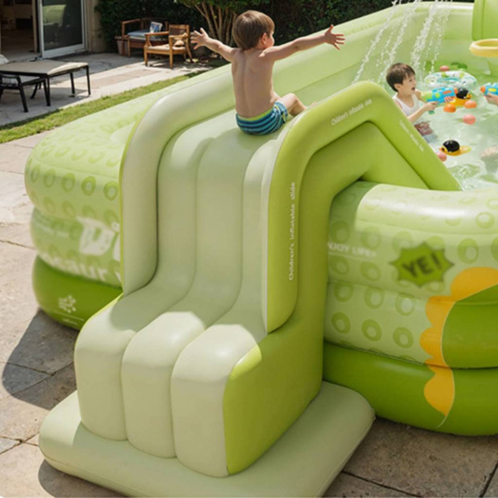 Inflatable Pool Slide Foldable - đánh giá và giá Kids Outdoor Nature Toys
