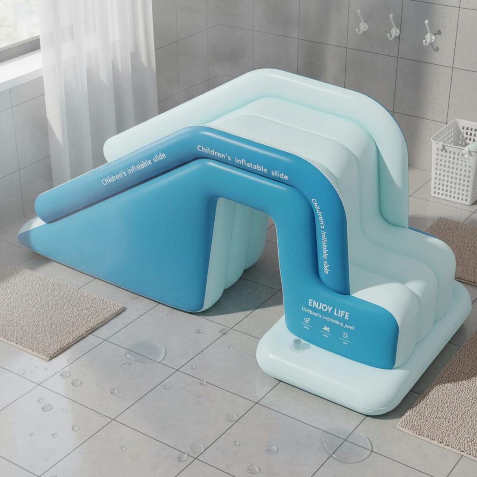 Inflatable Pool Slide Foldable - đánh giá và giá Kids Outdoor Nature Toys
