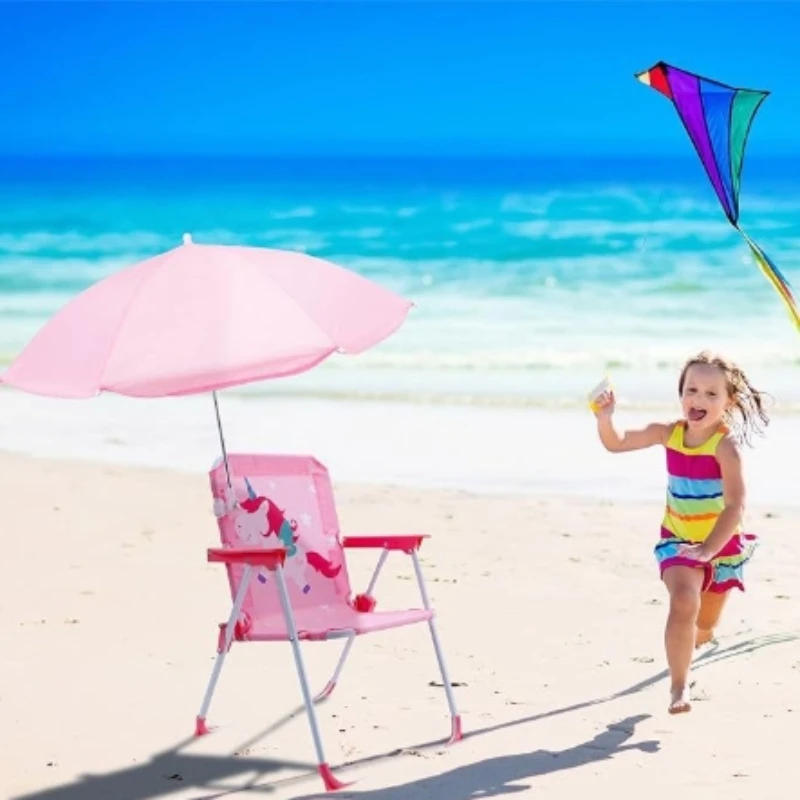 Kids Folding Chair with Sun Um - đánh giá và giá Kids Outdoor Umbrella Chair