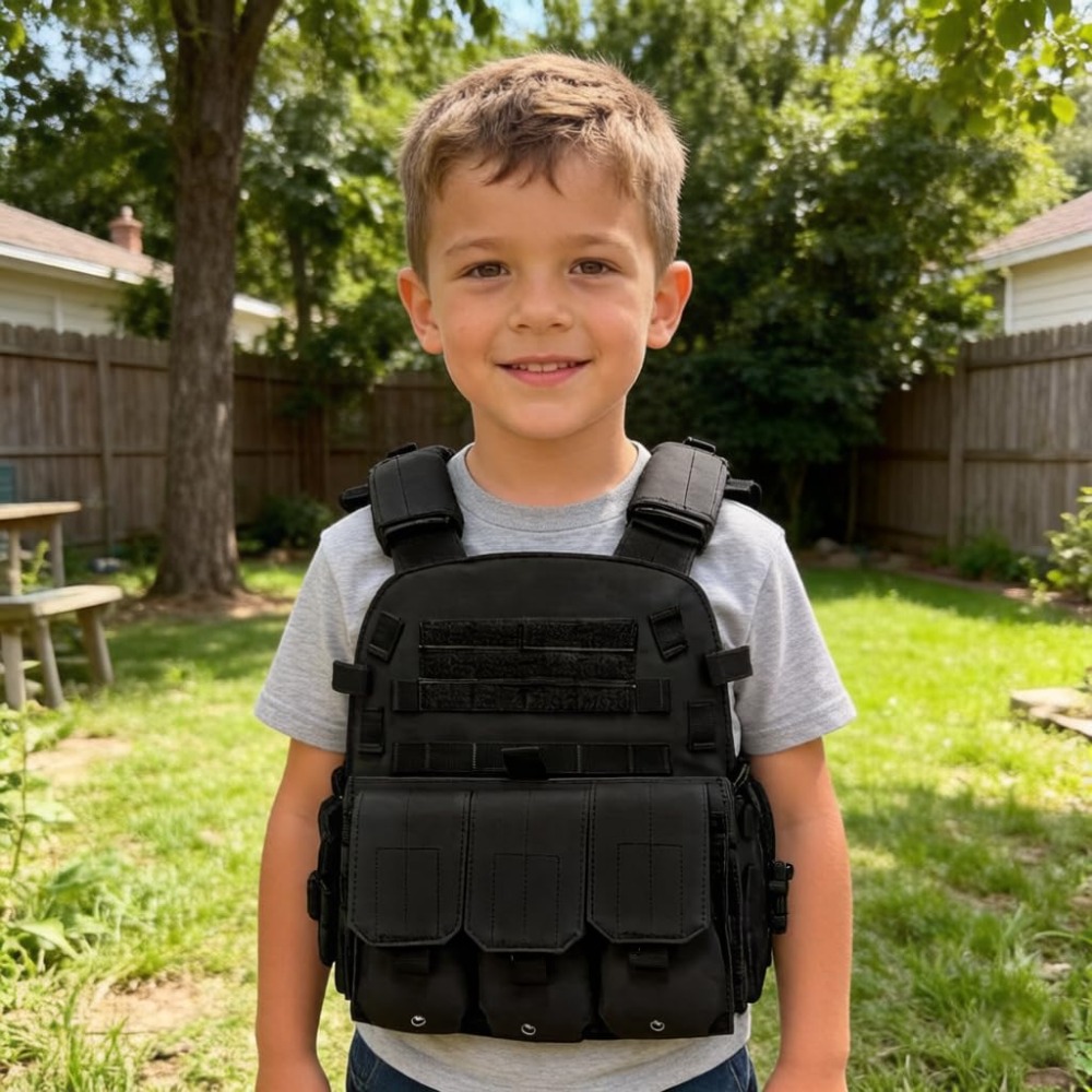 Children Airsoft Paintball Ves - đánh giá và giá Kids Outdoor Vest