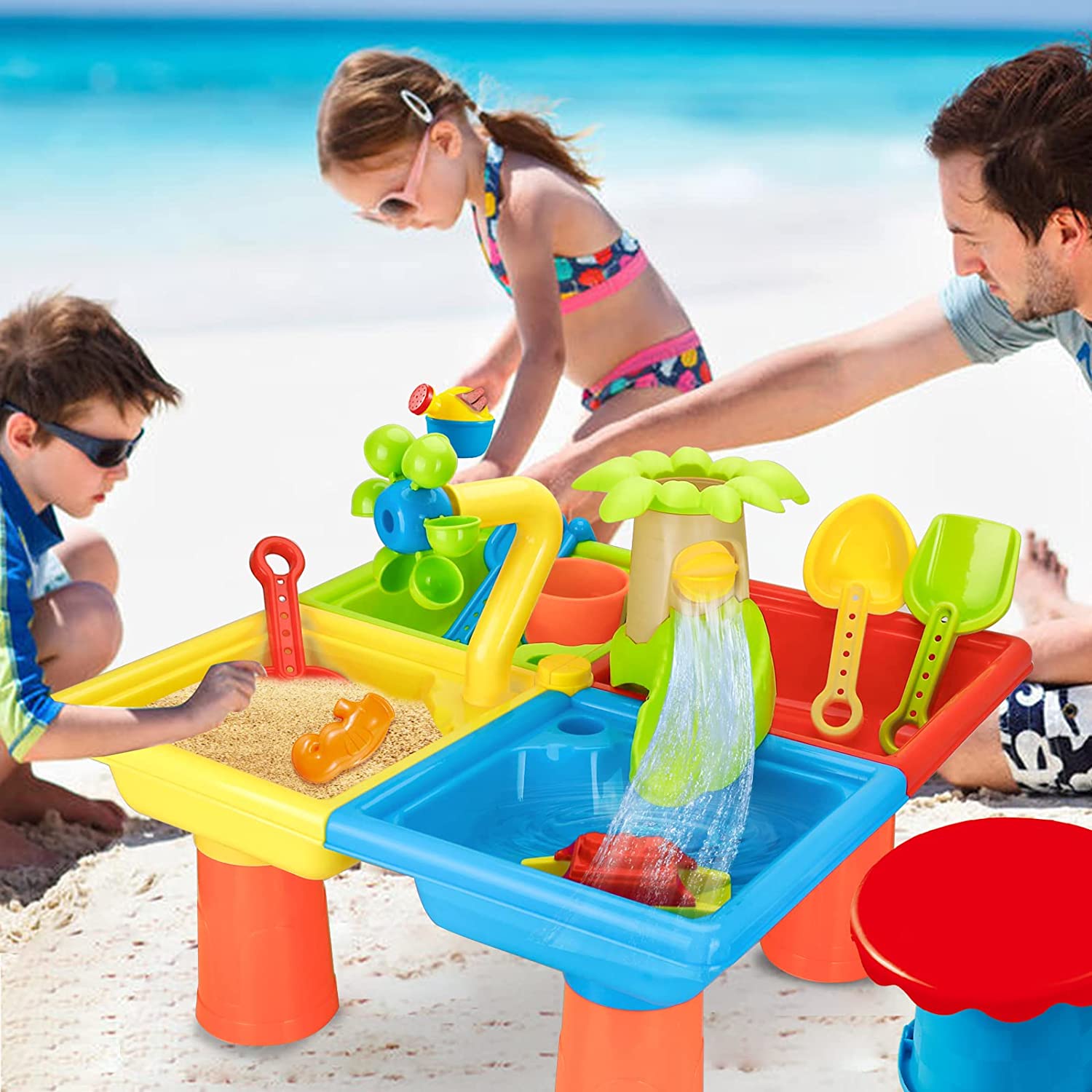 Beach Table Sand Play Toys Chi - đánh giá và giá Kids Outdoor Nature Toys