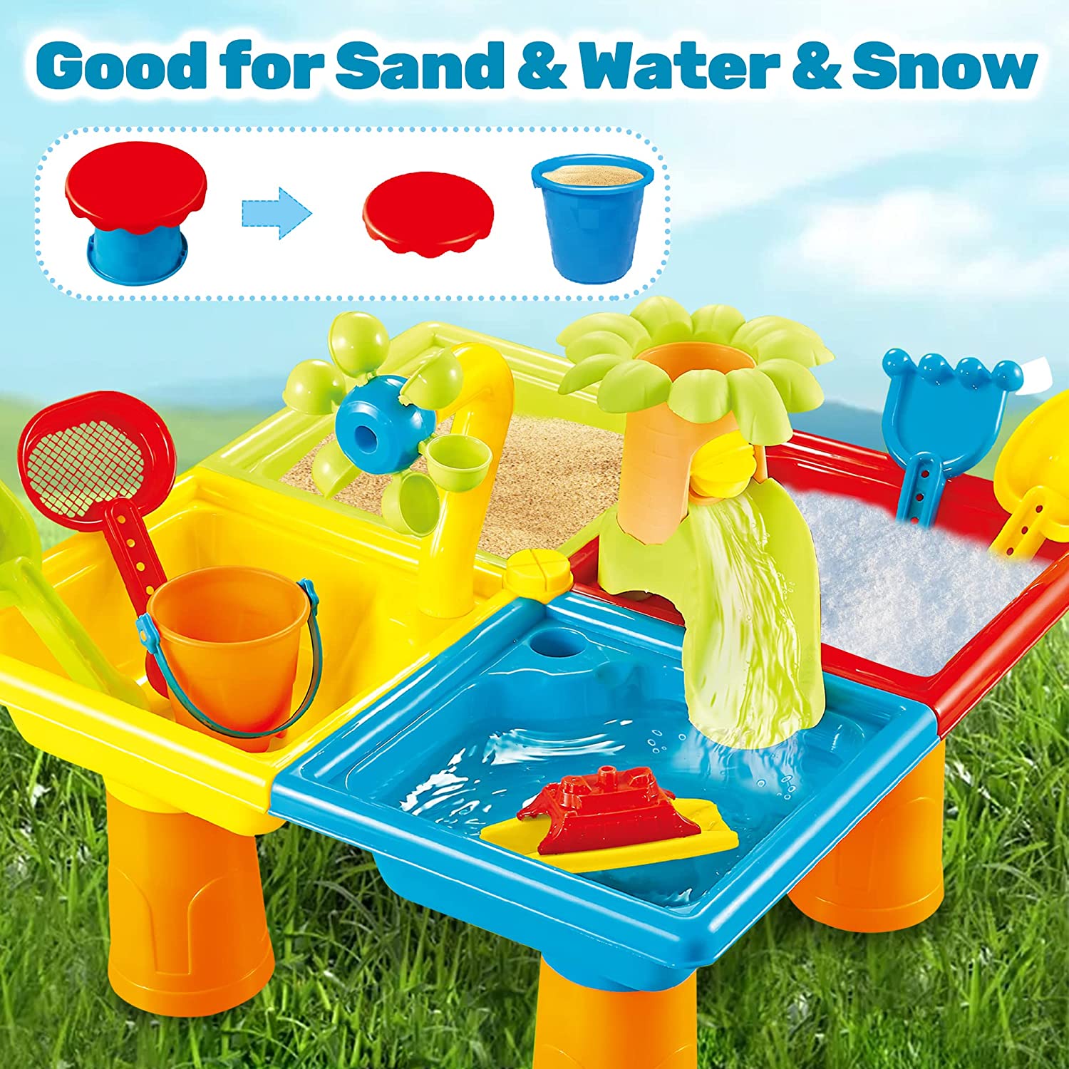 Beach Table Sand Play Toys Chi - đánh giá và giá Kids Outdoor Nature Toys