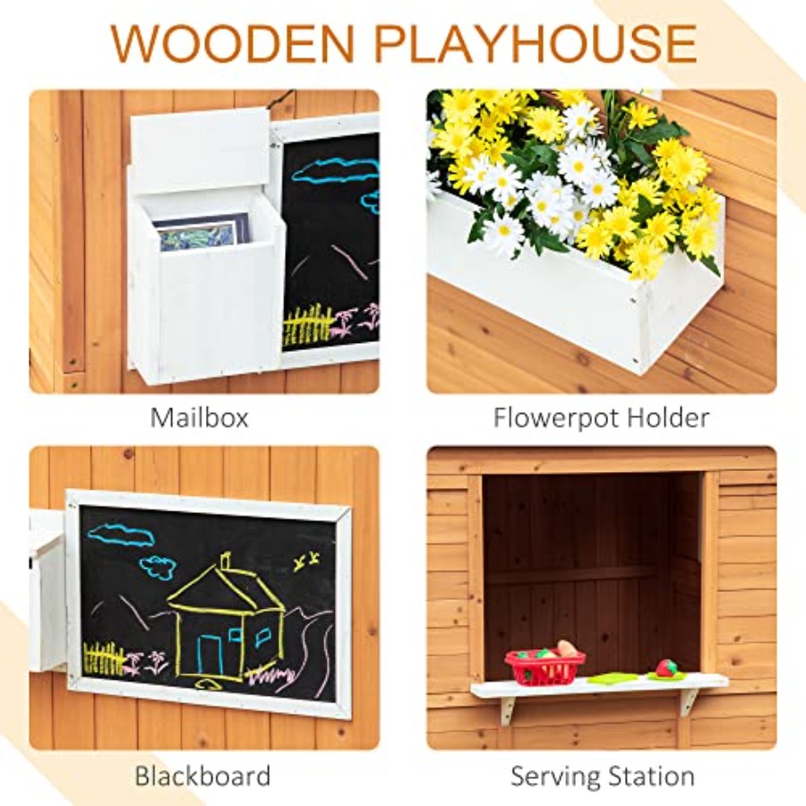 Outdoor Wooden Playhouse For K - đánh giá và giá Kids Outdoor Bench