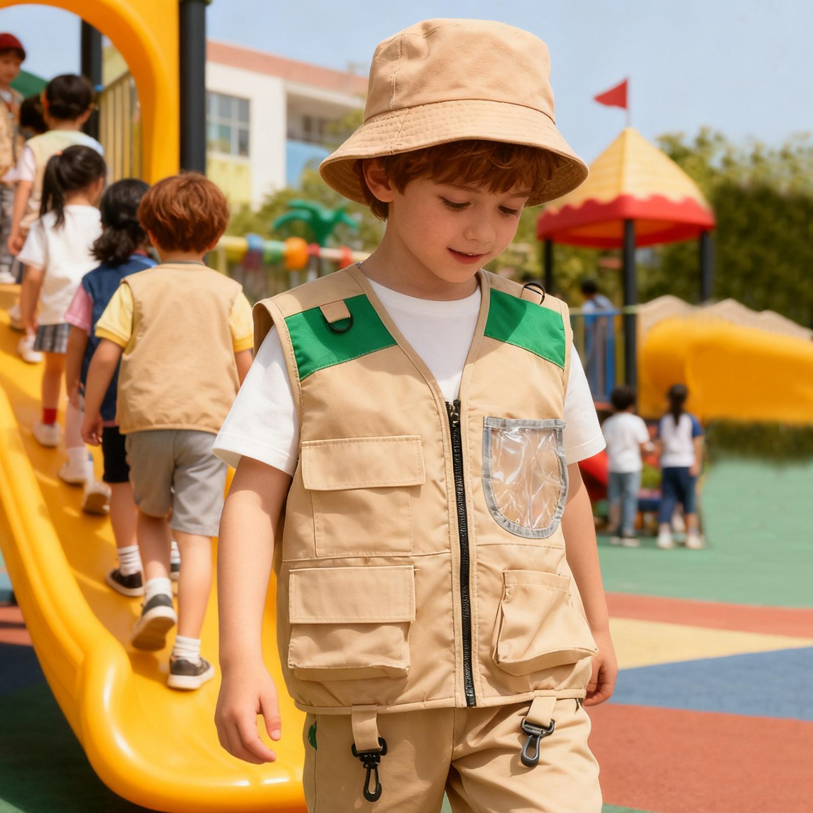 Kids Explorer hat and vest Cos - đánh giá và giá Kids Outdoor Vest