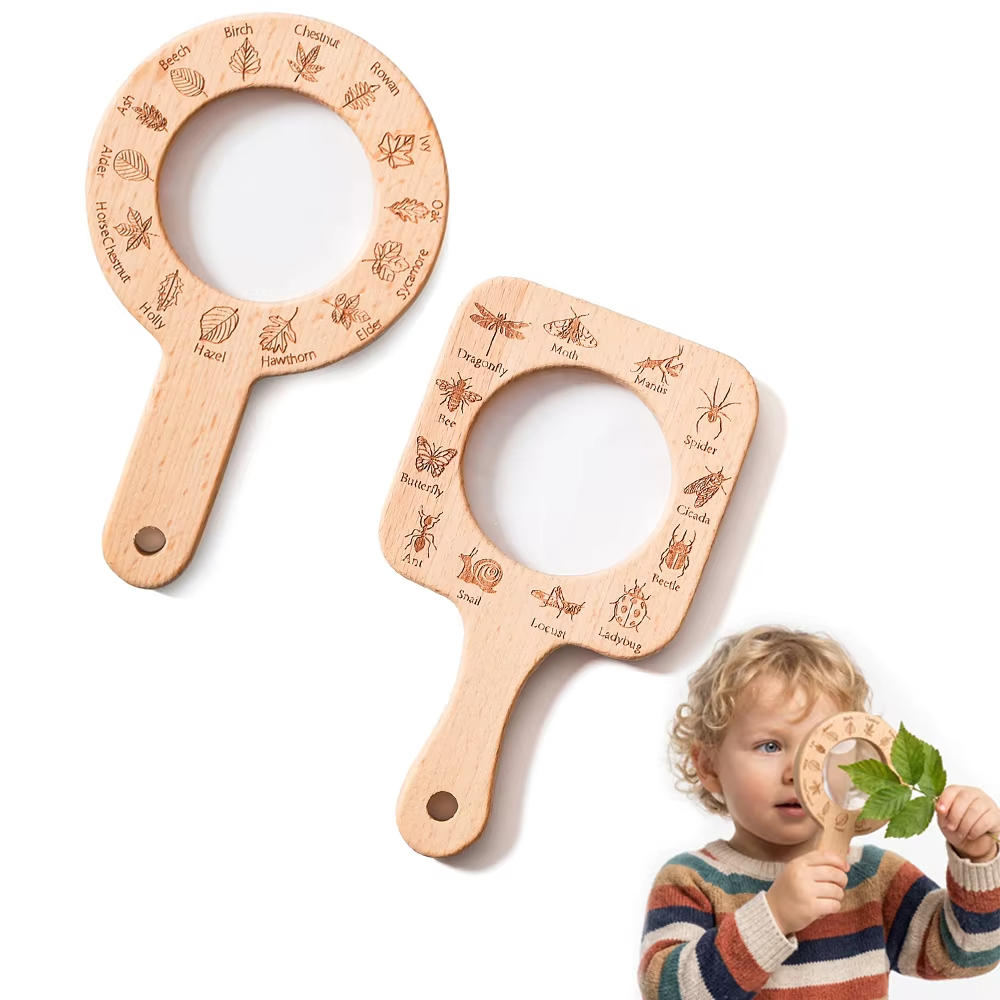 Wooden Magnifying Glass for Ki - đánh giá và giá Kids Outdoor Nature Toys