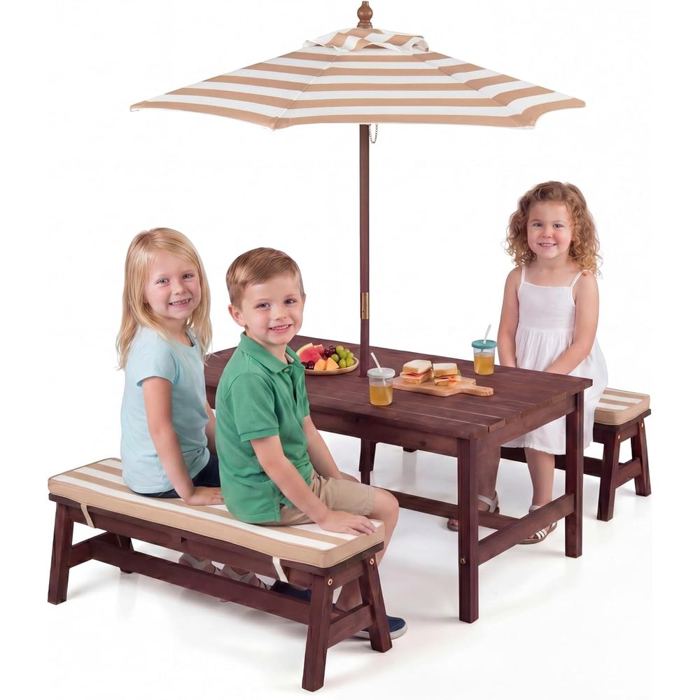 Kids Picnic Table, Large 42“x  - đánh giá và giá Kids Outdoor Bench