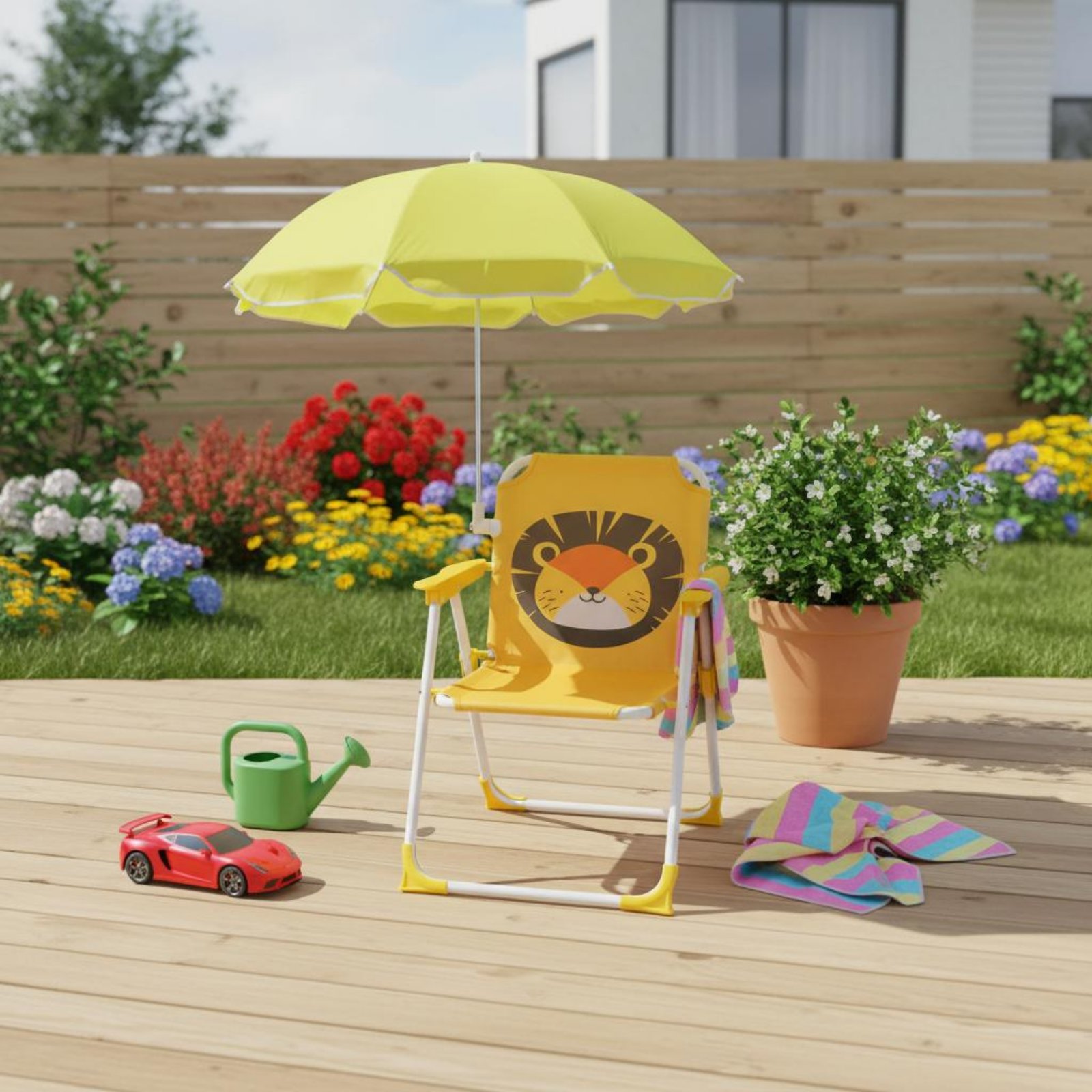 Kids Beach Chair with Umbrella - đánh giá và giá Kids Outdoor Umbrella Chair
