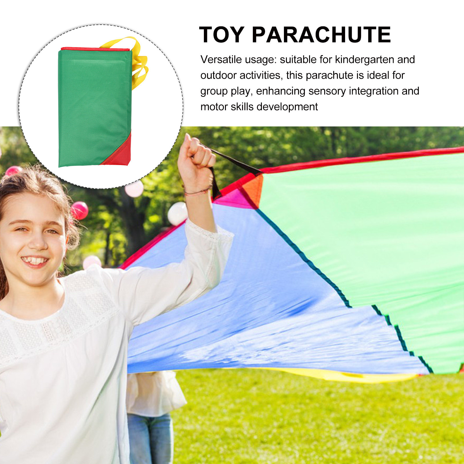Colorful Rainbow Parachute Kid - đánh giá và giá Kids Outdoor Play
