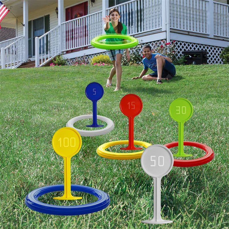 Plastic Ring Toss Game for Kid - đánh giá và giá Kids Outdoor Yard Toys