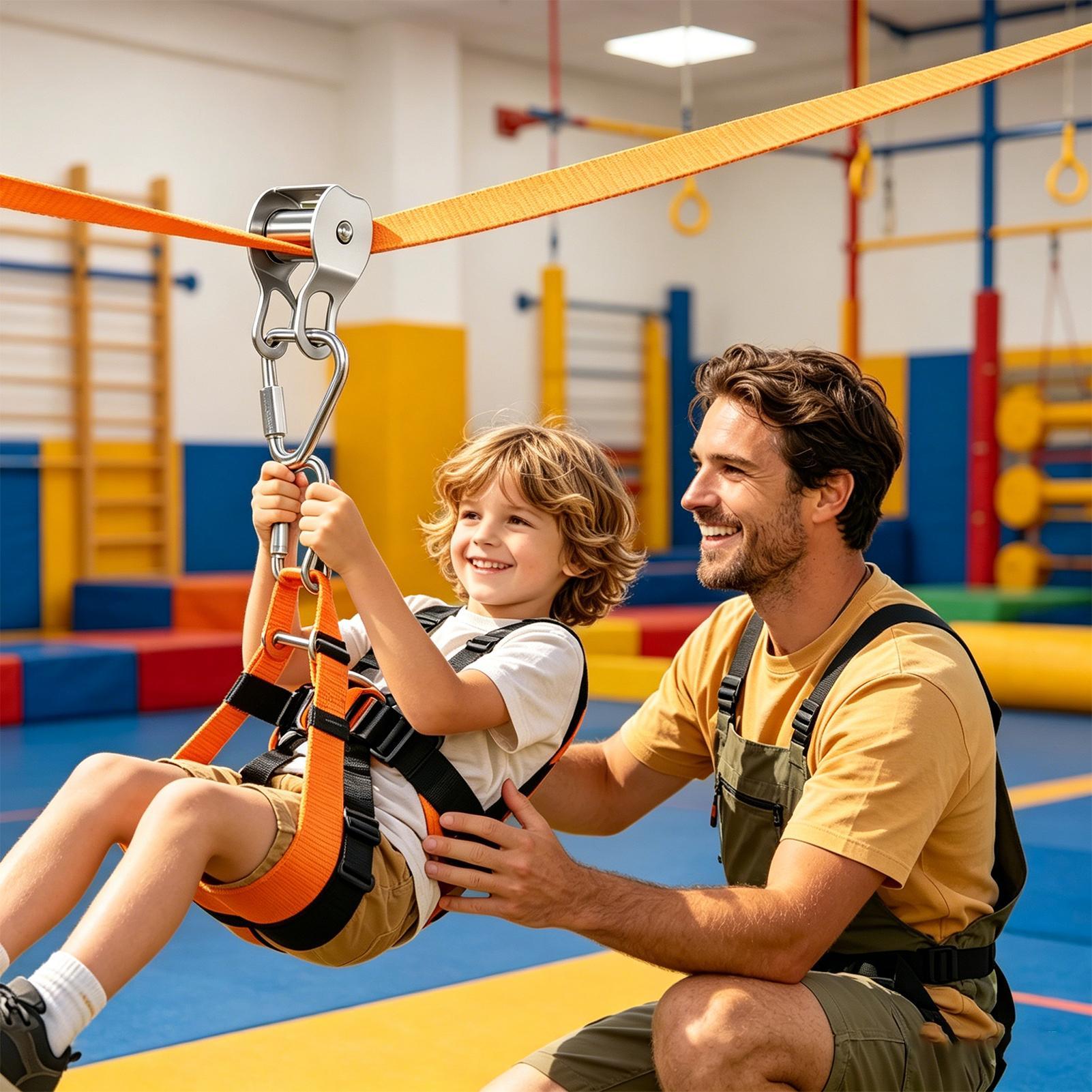 Zip Line for Kids Balance Fun  - đánh giá và giá Kids Outdoor Play Yard
