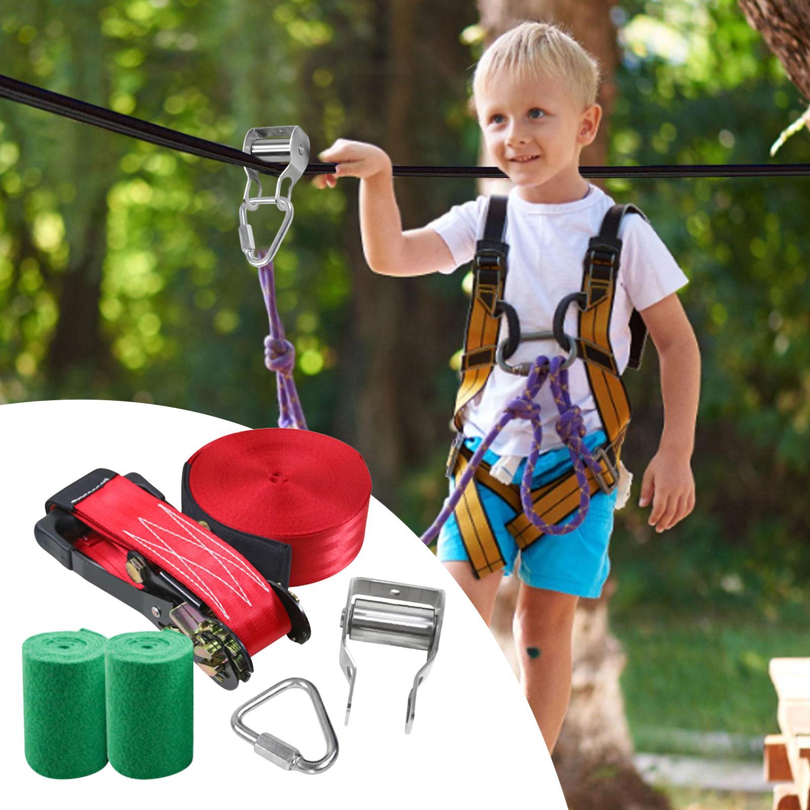 Zip Line for Kids Balance Fun  - đánh giá và giá Kids Outdoor Play Yard