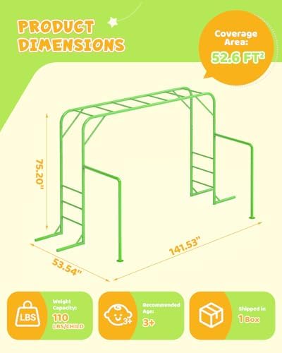 Outdoor Monkey Bar Set with Cl - đánh giá và giá Kids Outdoor Monkey Bars