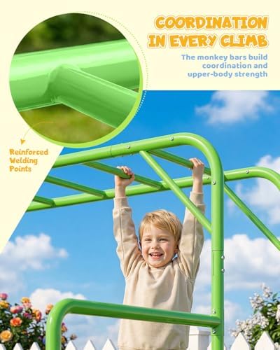 Outdoor Monkey Bar Set with Cl - đánh giá và giá Kids Outdoor Monkey Bars
