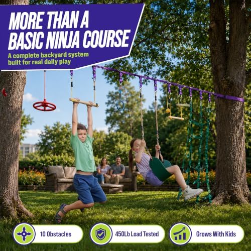 Obstacle Course for Kids - Out - đánh giá và giá Kids Outdoor Monkey Bars
