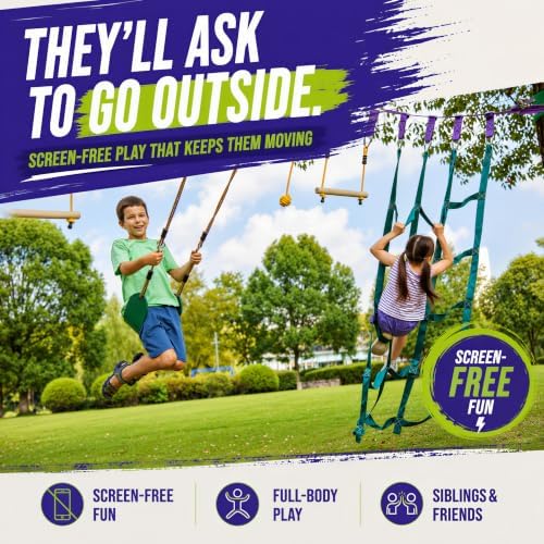 Obstacle Course for Kids - Out - đánh giá và giá Kids Outdoor Monkey Bars