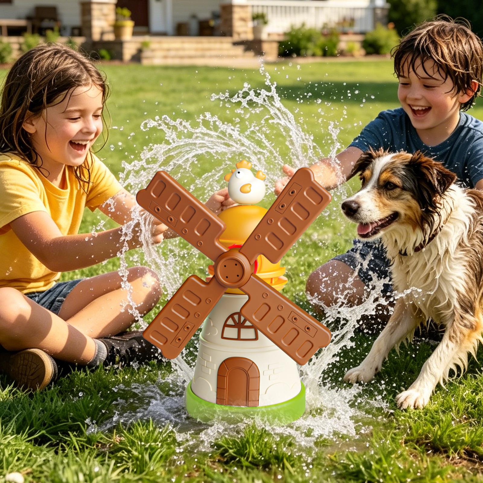 Kids Windmill Sprinkler Rotati - đánh giá và giá Kids Outdoor Play Yard
