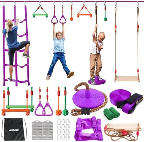 Obstacle Course for Kids-Slack - đánh giá và giá Kids Outdoor Monkey Bars