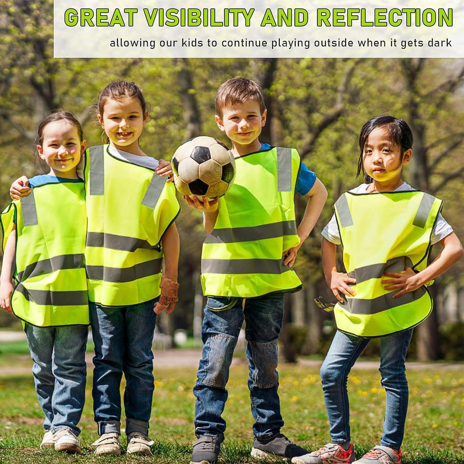 10pcs Kids Reflective Safety V - đánh giá và giá Kids Outdoor Vest