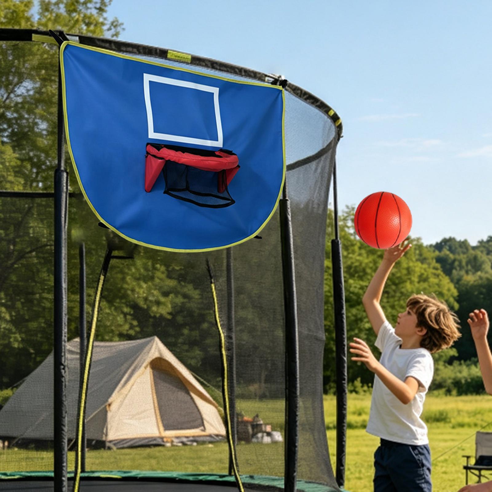 Trampoline Hoop with Pump & 3  - đánh giá và giá Kids Outdoor Basketball Hoop