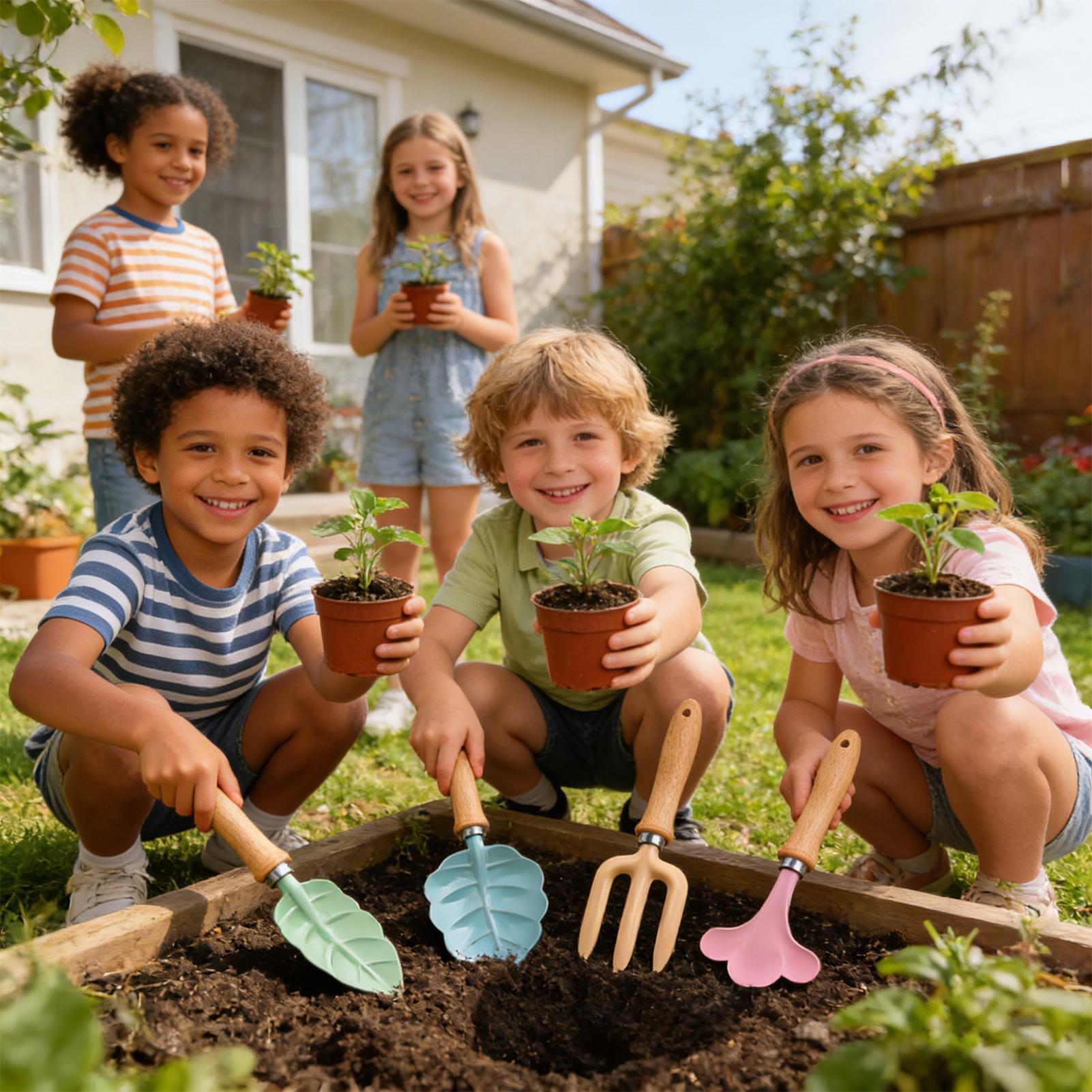 Kids Gardening Set 4 Piece Lea - đánh giá và giá Kids Outdoor Play Yard