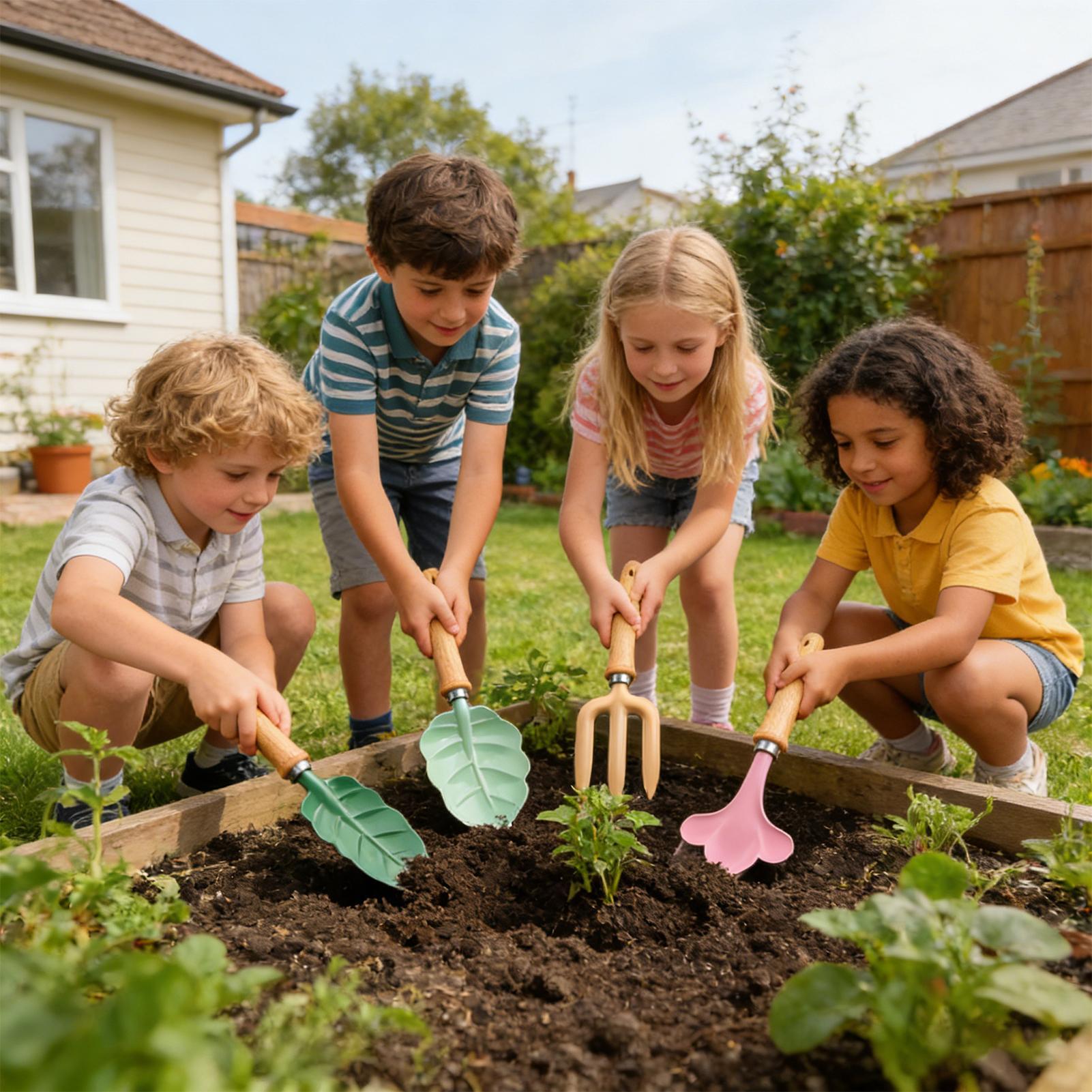 Kids Gardening Set 4 Piece Lea - đánh giá và giá Kids Outdoor Play Yard