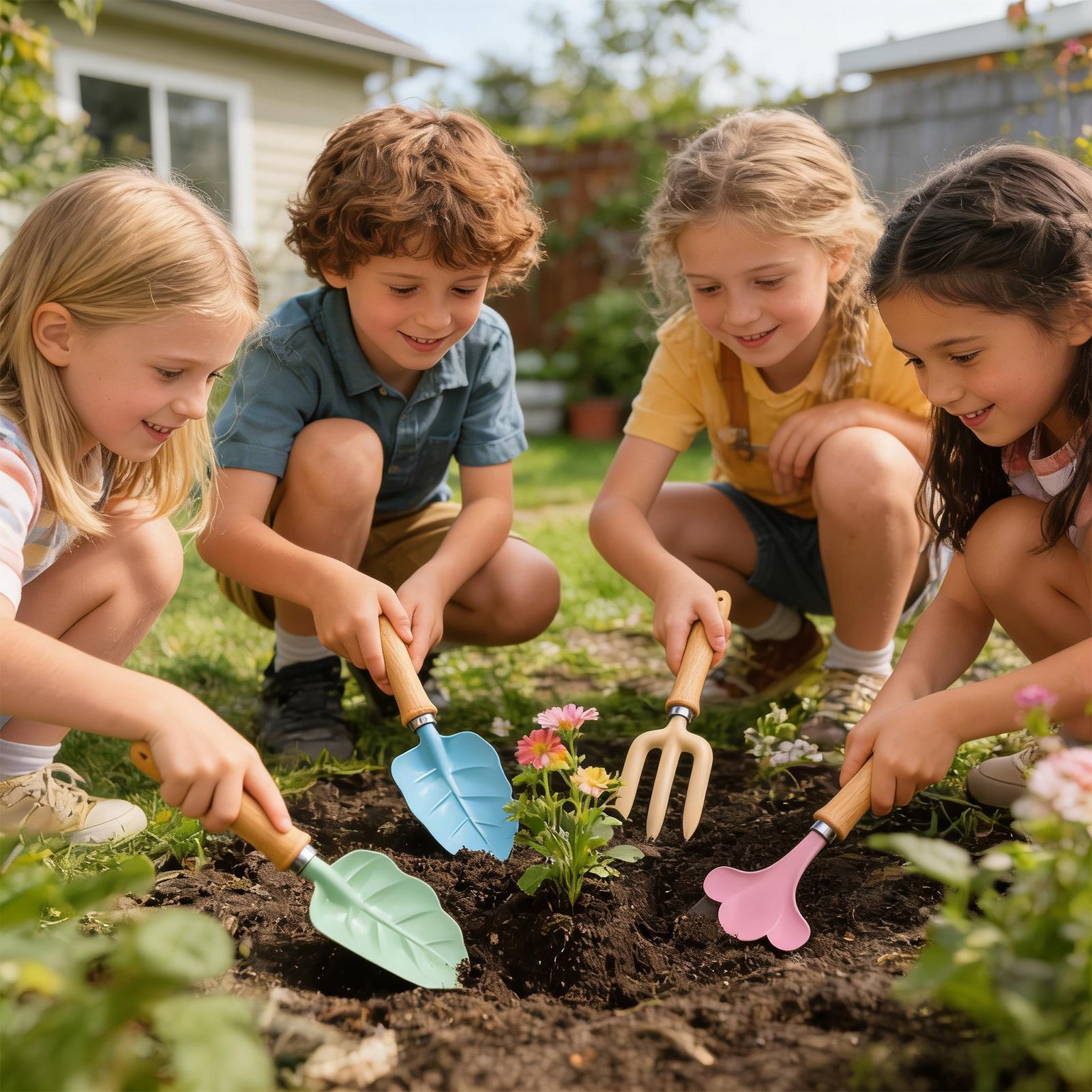 Kids Gardening Set 4 Piece Lea - đánh giá và giá Kids Outdoor Play Yard