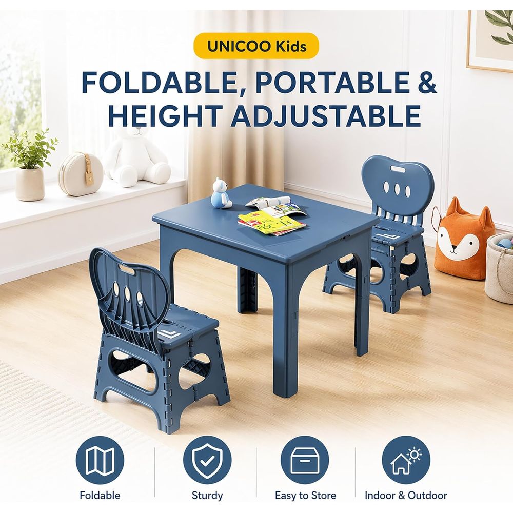 oldable Table and Chair Set, H - đánh giá và giá Kids Outdoor Activity Table