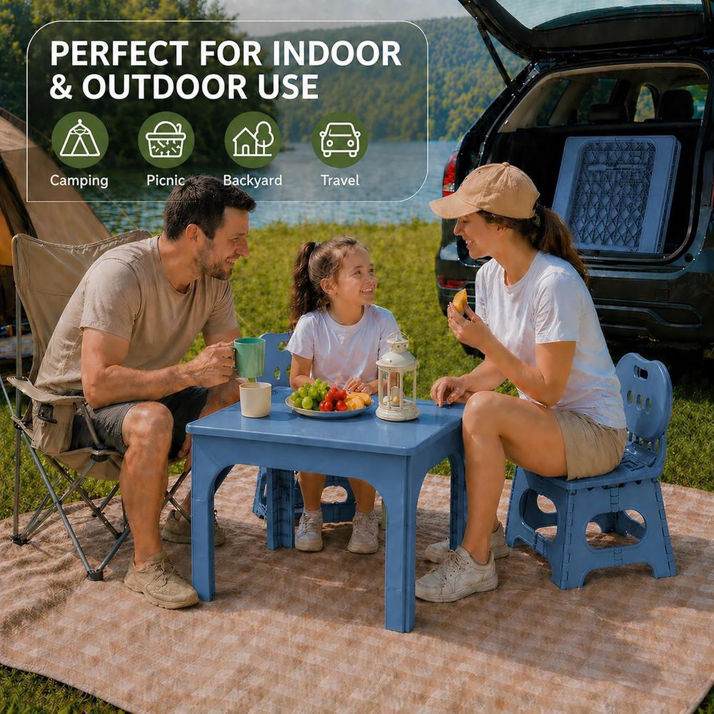 oldable Table and Chair Set, H - đánh giá và giá Kids Outdoor Activity Table