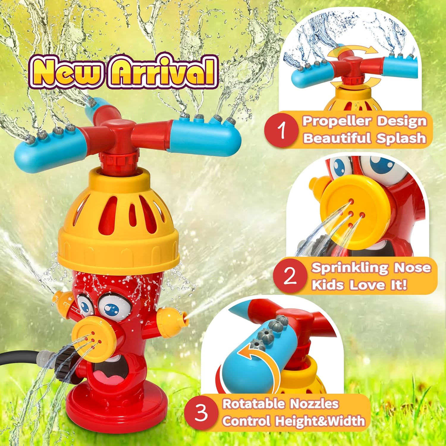 Hydrant Sprinkle Water Spray T - đánh giá và giá Kids Outdoor Yard Toys