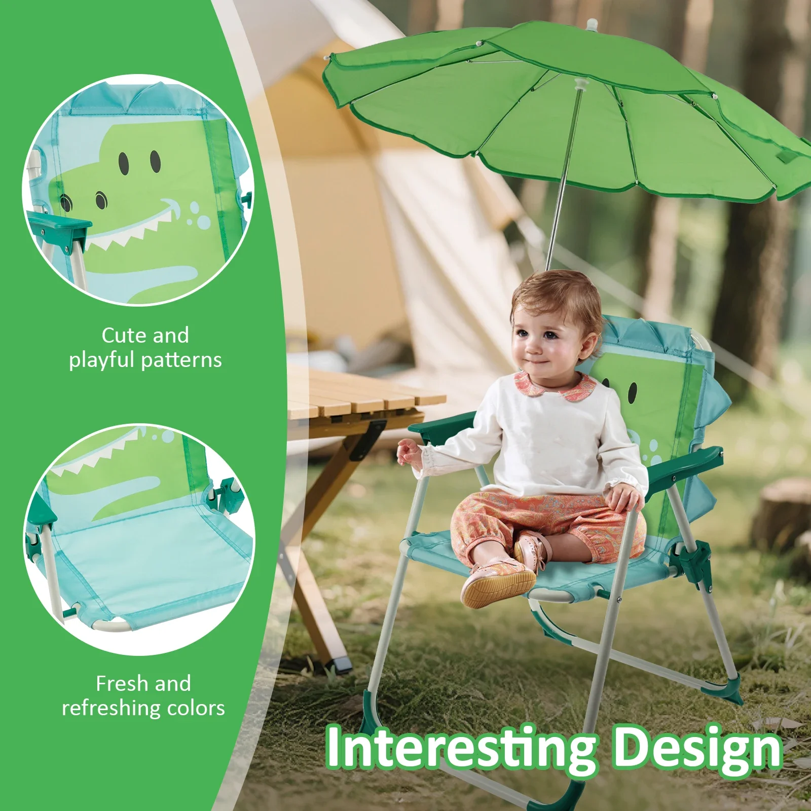 Kids Folding Beach Chair With  - đánh giá và giá Kids Outdoor Umbrella Chair