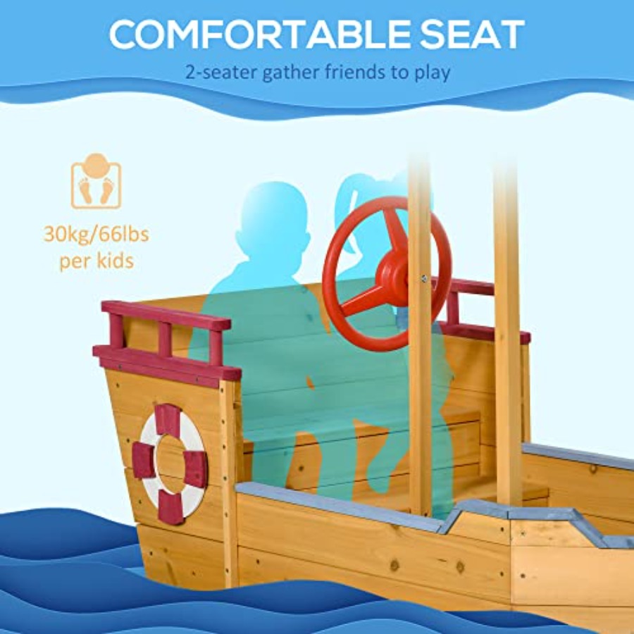 Outdoor wooden kids sandbox sh - đánh giá và giá Kids Outdoor Bench