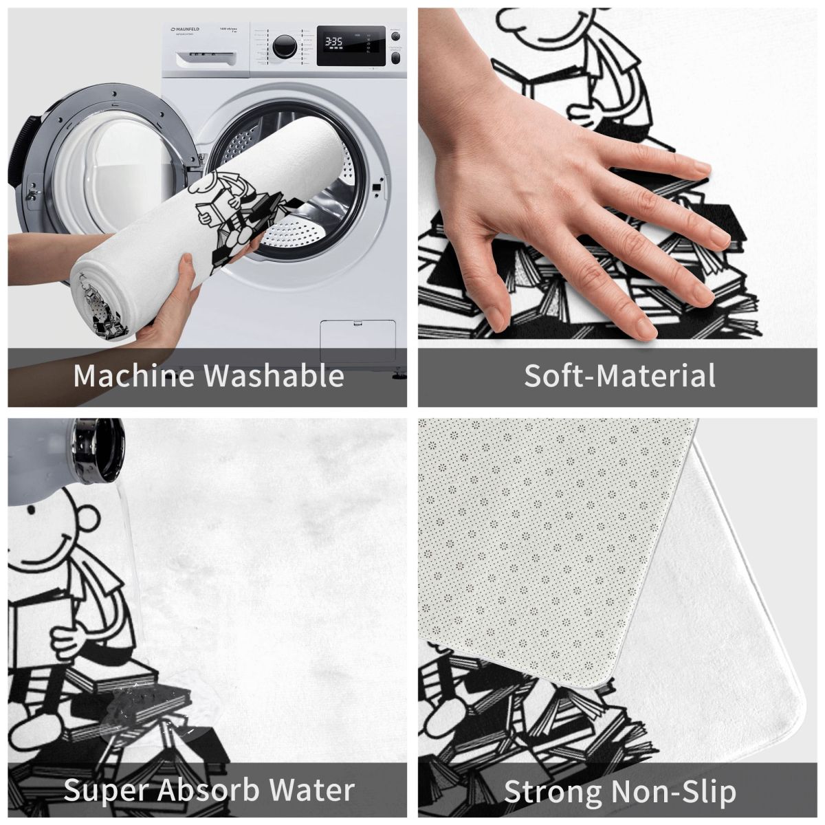 Diary Of A Wimpy Kid Non-slip  - đánh giá và giá Kids Outdoor Mat Waterproof