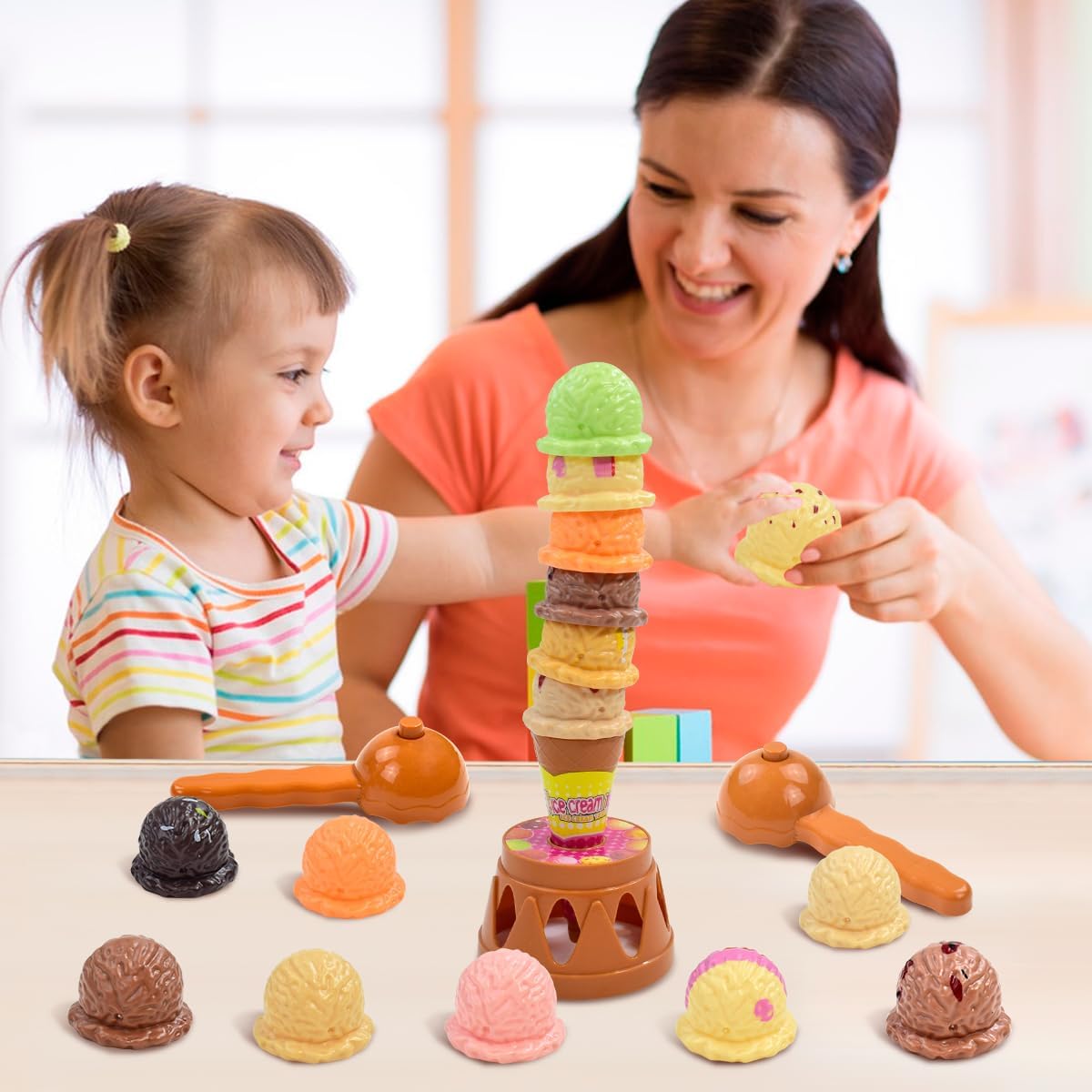 Children's Ice Cream Stacking  - đánh giá và giá Kids Outdoor Mud Kitchen Accessories