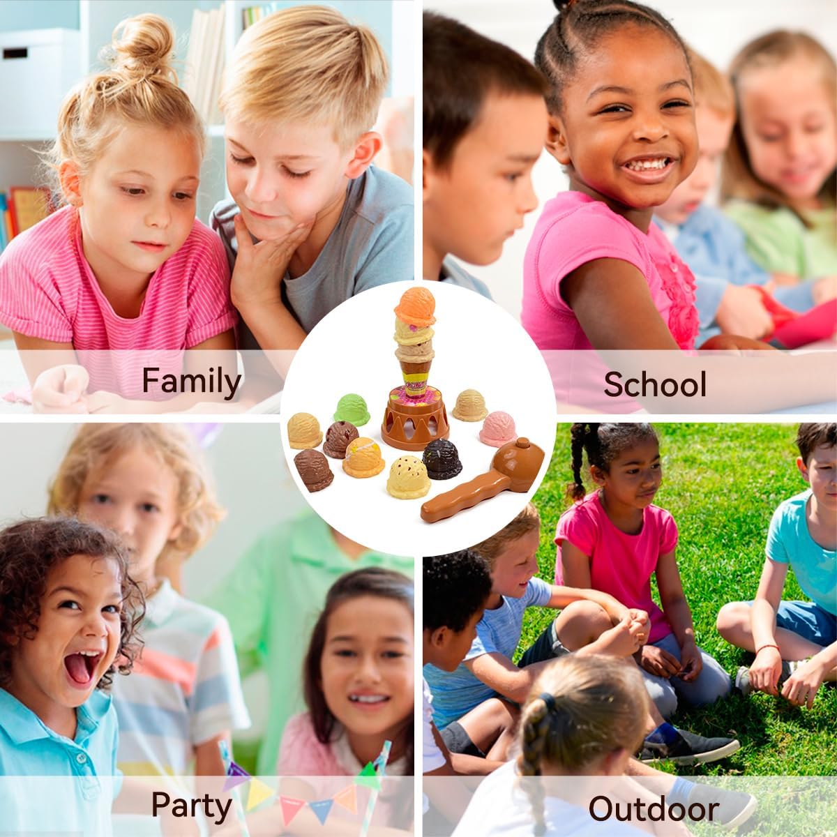 Children's Ice Cream Stacking  - đánh giá và giá Kids Outdoor Mud Kitchen Accessories