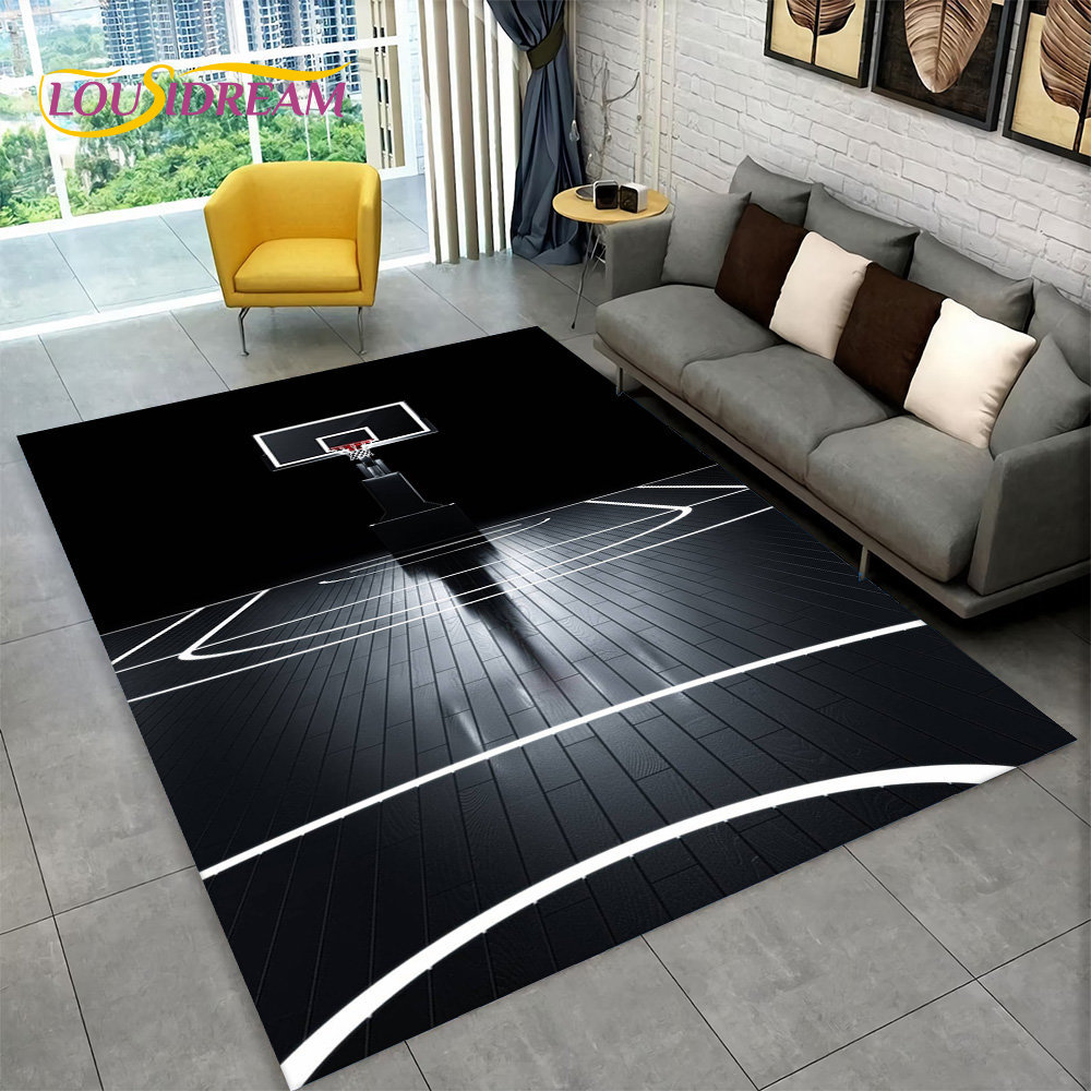 3D Basketball Cour Cartoon Are - đánh giá và giá Kids Outdoor Mat Waterproof