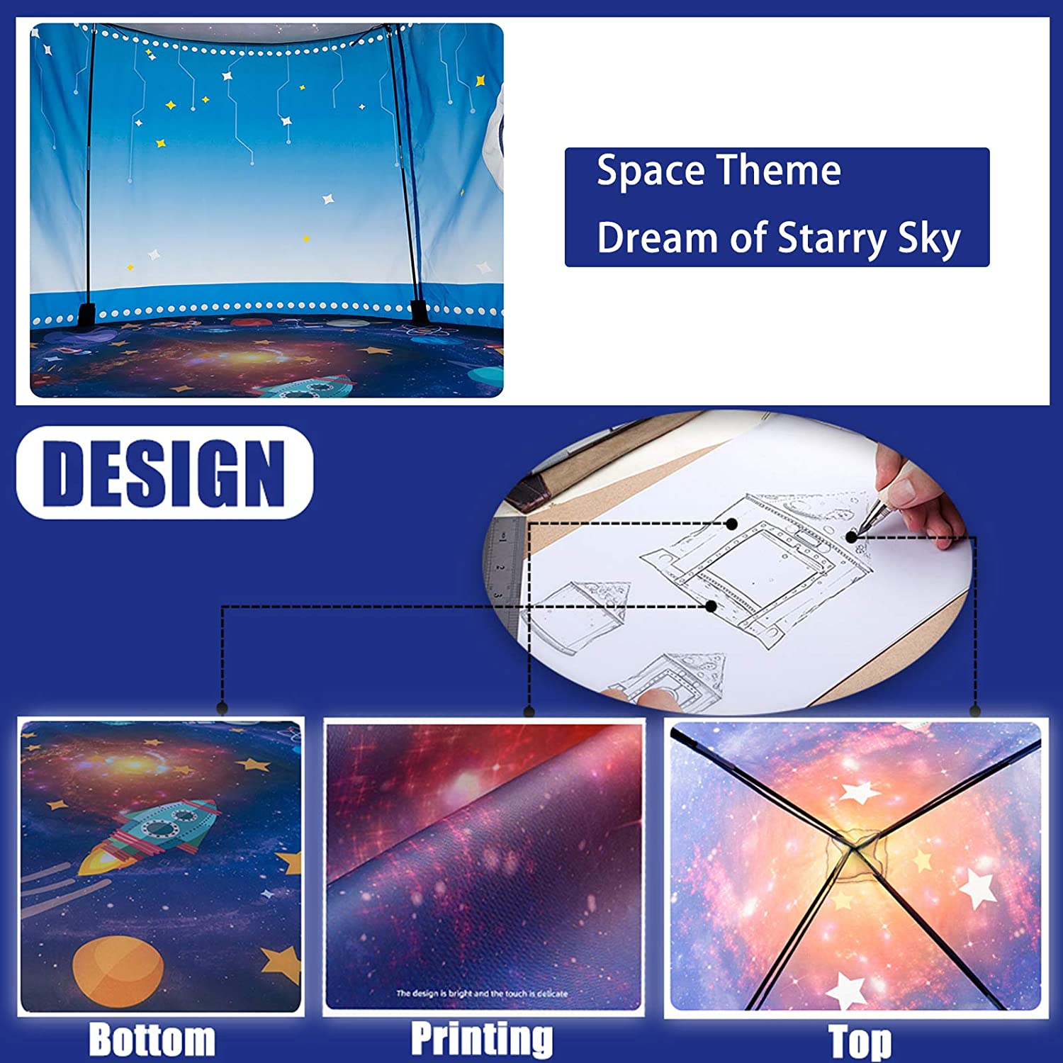 Rocket Ship Kids Tent Pop Up P - đánh giá và giá Kids Outdoor Play Yard