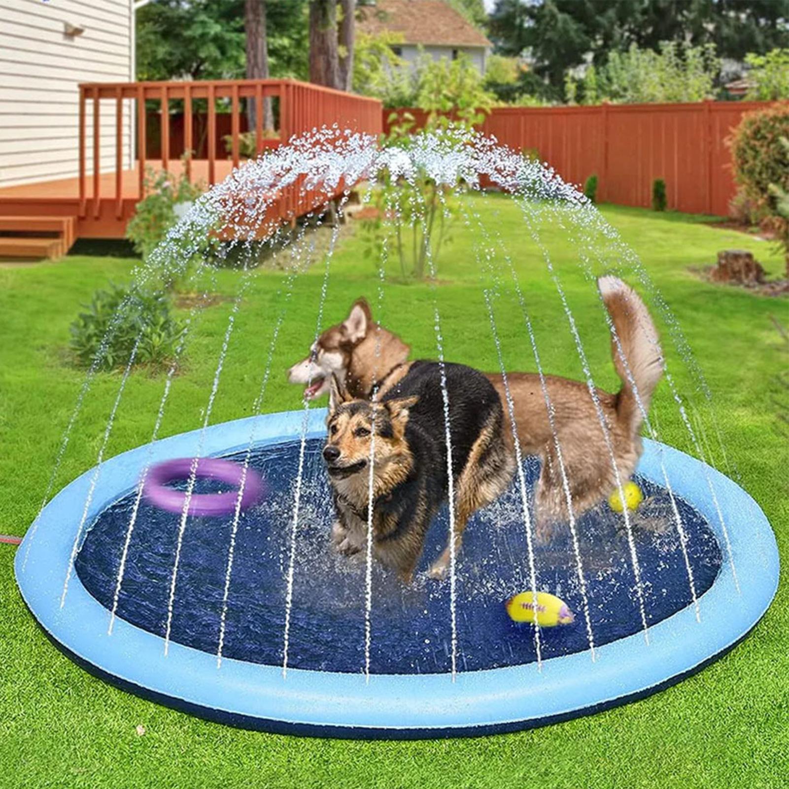 Kids Sprinkler Play Mat with S - đánh giá và giá Sprinkler Splash Pad