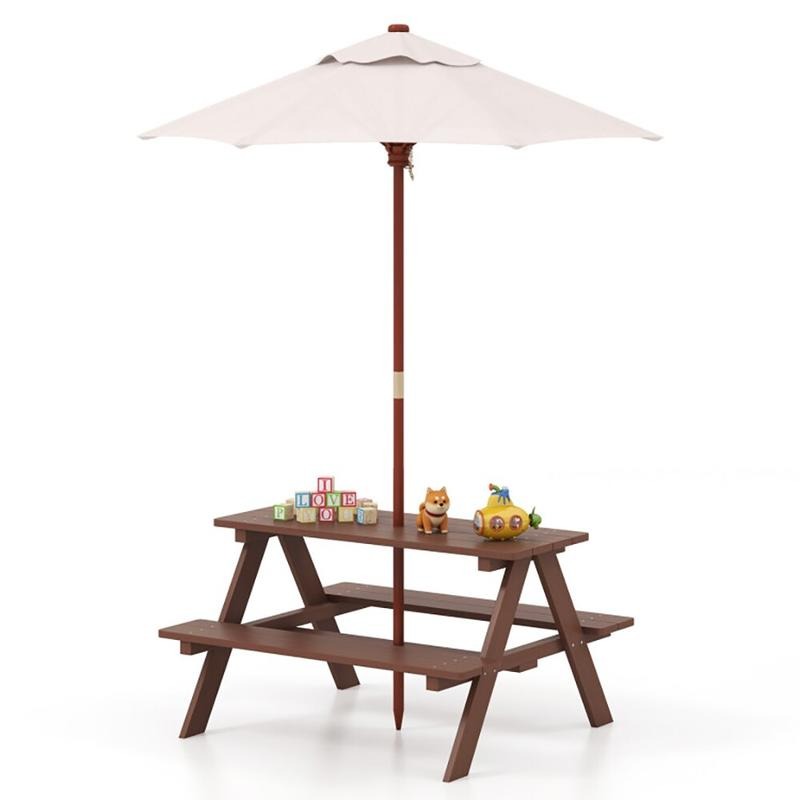 Outdoor 4-Seat Kids Picnic Tab - đánh giá và giá Kids Outdoor Bench